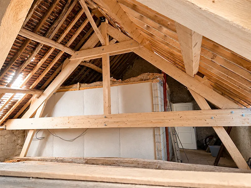 Rénovation de charpente traditionnelle - Atelier Vibois Charpentier à Villeneuve sur Yonne